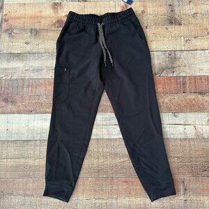 Jannuu Women's Jogger Black Scrub Bottoms -XXSP